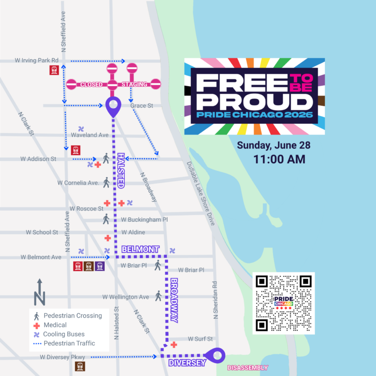 Chicago Pride Parade Route Map